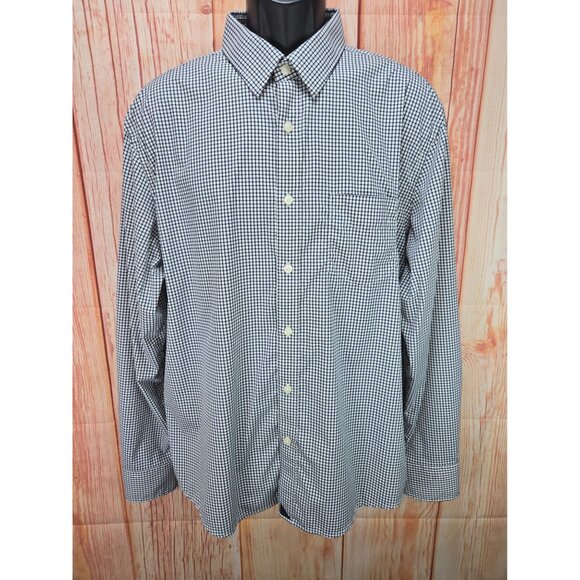 Untuckit Mens X-Large Checkered Nylon/Spandex Button-Up Shirt - Picture 1 of 6